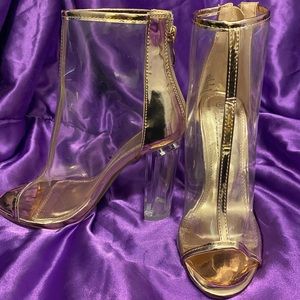 Transparent high heels